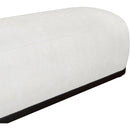  Color_Cream -- Calum Cream Chenille Fabric Upholstered Bench IMAGE 5