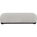  Color_Grey -- Calum Grey Chenille Fabric Upholstered Bench IMAGE 3
