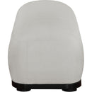  Color_Grey -- Calum Grey Chenille Fabric Upholstered Bench IMAGE 4