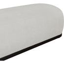  Color_Grey -- Calum Grey Chenille Fabric Upholstered Bench IMAGE 5
