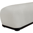  Color_Grey -- Calum Grey Chenille Fabric Upholstered Bench IMAGE 6
