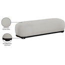  Color_Grey -- Calum Grey Chenille Fabric Upholstered Bench IMAGE 8