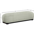  Color_Mint -- Calum Mint Chenille Fabric Upholstered Bench IMAGE 7