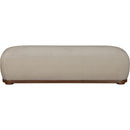  Color_Beige -- Meridian Calum Chenille Fabric Upholstered Bench IMAGE 3