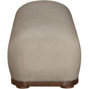  Color_Beige -- Meridian Calum Chenille Fabric Upholstered Bench IMAGE 4