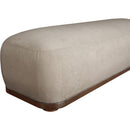  Color_Beige -- Meridian Calum Chenille Fabric Upholstered Bench IMAGE 6