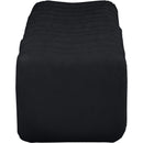  Color_Black -- Meridian Atticus Vegan Leather Upholstered Bench IMAGE 4
