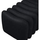 Meridian Atticus Black Vegan Leather Bench IMAGE 5