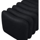  Color_Black -- Meridian Atticus Vegan Leather Upholstered Bench IMAGE 5