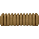 Meridian Atticus Brown Vegan Leather Bench IMAGE 3