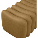  Color_Brown -- Atticus Brown Vegan Leather Upholstered Bench IMAGE 5