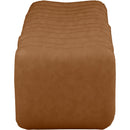  Color_Cognac -- Atticus Cognac Vegan Leather Upholstered Bench IMAGE 4