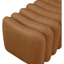  Color_Cognac -- Atticus Cognac Vegan Leather Upholstered Bench IMAGE 5