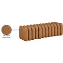  Color_Cognac -- Atticus Cognac Vegan Leather Upholstered Bench IMAGE 8