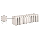  Color_Cream -- Atticus Cream Vegan Leather Upholstered Bench IMAGE 8
