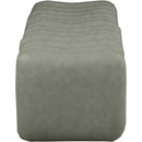  Color_Green -- Atticus Green Vegan Leather Upholstered Bench IMAGE 4