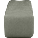 Meridian Atticus Green Vegan Leather Bench IMAGE 4