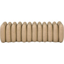 Meridian Atticus Tan Vegan Leather Bench IMAGE 3