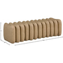 Color_Tan -- Atticus Tan Vegan Leather Upholstered Bench IMAGE 7