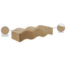  Color_Beige -- Meridian Wave Velvet Upholstered Bench IMAGE 13