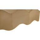 Meridian Wave Beige Velvet Bench IMAGE 9