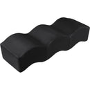  Color_Black -- Wave Black Velvet Upholstered Bench IMAGE 3