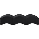  Color_Black -- Wave Black Velvet Upholstered Bench IMAGE 4