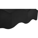  Color_Black -- Wave Black Velvet Upholstered Bench IMAGE 9