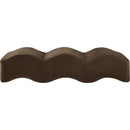  Color_Brown -- Wave Brown Velvet Upholstered Bench IMAGE 4