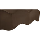 Color_Brown -- Wave Brown Velvet Upholstered Bench IMAGE 9