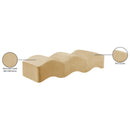  Color_Camel -- Wave Camel Velvet Upholstered Bench IMAGE 13