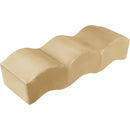  Color_Camel -- Wave Camel Velvet Upholstered Bench IMAGE 3
