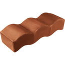  Color_Cognac -- Wave Cognac Velvet Upholstered Bench IMAGE 3