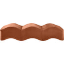  Color_Cognac -- Wave Cognac Velvet Upholstered Bench IMAGE 4