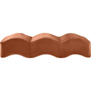Meridian Wave Cognac Velvet Bench IMAGE 4