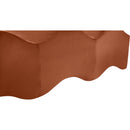 Meridian Wave Cognac Velvet Bench IMAGE 9
