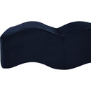  Color_Navy -- Wave Navy Velvet Upholstered Bench IMAGE 10