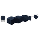  Color_Navy -- Wave Navy Velvet Upholstered Bench IMAGE 13
