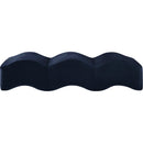  Color_Navy -- Wave Navy Velvet Upholstered Bench IMAGE 4