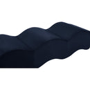  Color_Navy -- Wave Navy Velvet Upholstered Bench IMAGE 6