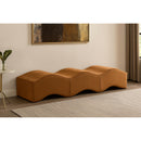  Color_Saddle -- Wave Saddle Velvet Upholstered Bench IMAGE 2
