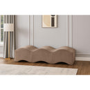  Color_Taupe -- Wave Taupe Velvet Upholstered Bench IMAGE 2