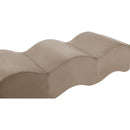  Color_Taupe -- Wave Taupe Velvet Upholstered Bench IMAGE 6