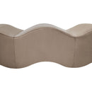  Color_Taupe -- Wave Taupe Velvet Upholstered Bench IMAGE 8