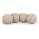  Color_Beige -- Meridian Apollo Boucle Fabric Upholstered Bench IMAGE 1