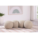  Color_Beige -- Meridian Apollo Boucle Fabric Upholstered Bench IMAGE 2