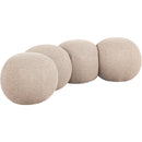  Color_Beige -- Meridian Apollo Boucle Fabric Upholstered Bench IMAGE 3