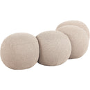  Color_Beige -- Meridian Apollo Boucle Fabric Upholstered Bench IMAGE 6