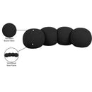 Color_Black -- Apollo Black Boucle Fabric Upholstered Bench IMAGE 10