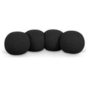  Color_Black -- Apollo Black Boucle Fabric Upholstered Bench IMAGE 1